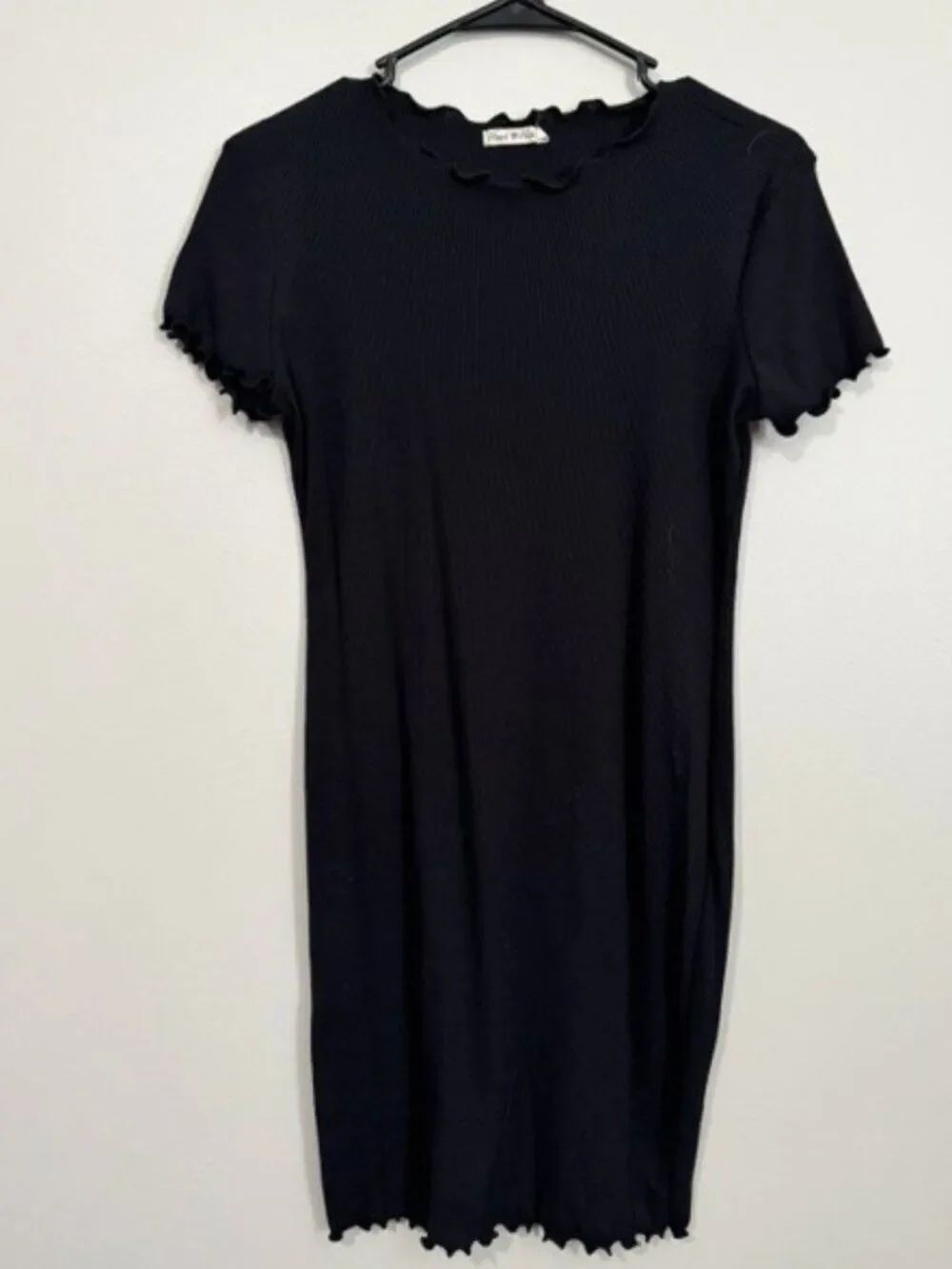 Woman's Heart and Hips Short Sleeve Mini Dress Color Black Size Large